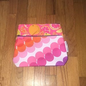 (2) NWOT Clinique Makeup Bags + Free Gift